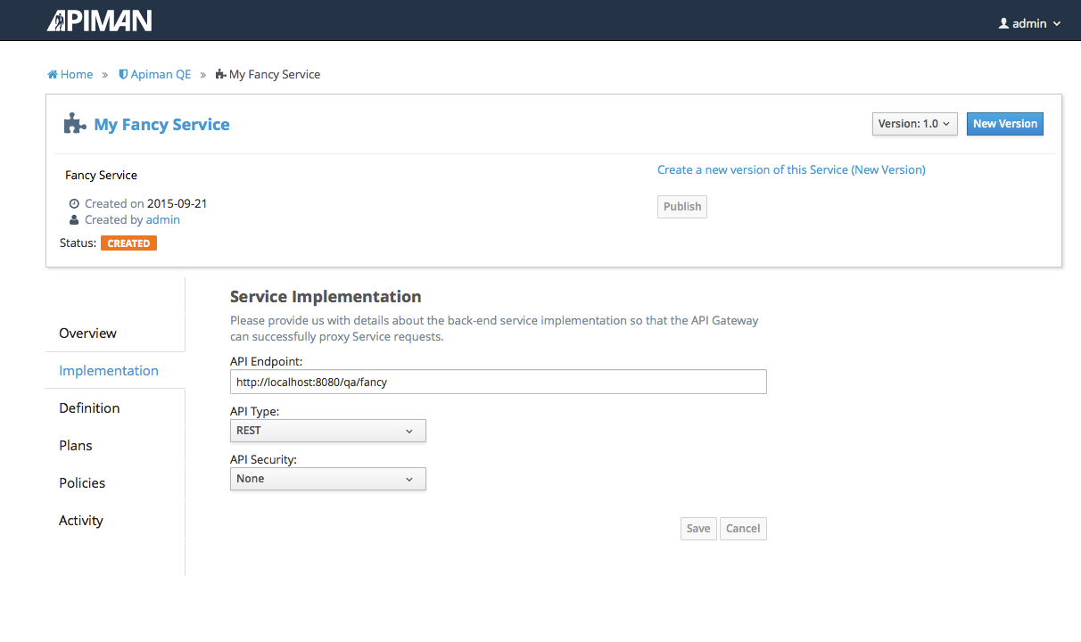 Management UI
